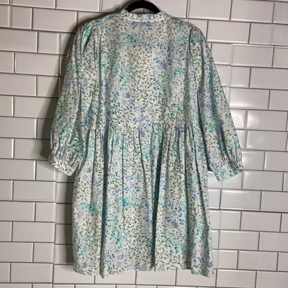 Zara bloggers fave floral flounce hem mini dress - Picture 7 of 13